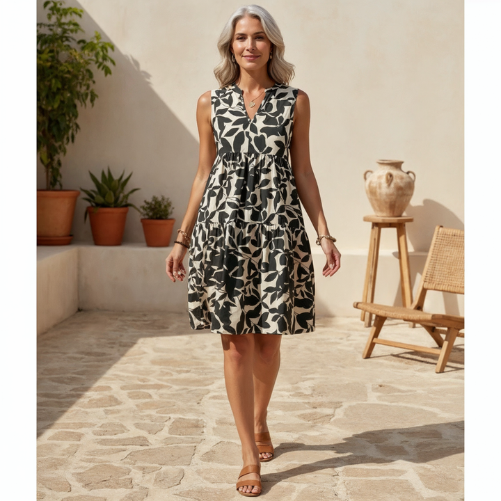 Elegant women's green midi dress, perfect for versatile spring and summer occasions. Comfortable and stylish.