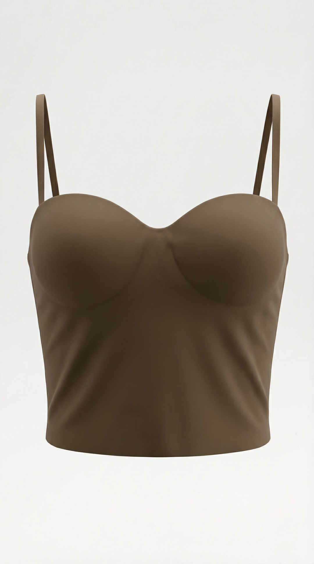Women's elegant cropped Guinevere tank top, featuring a heart neckline and tailored silhouette.
