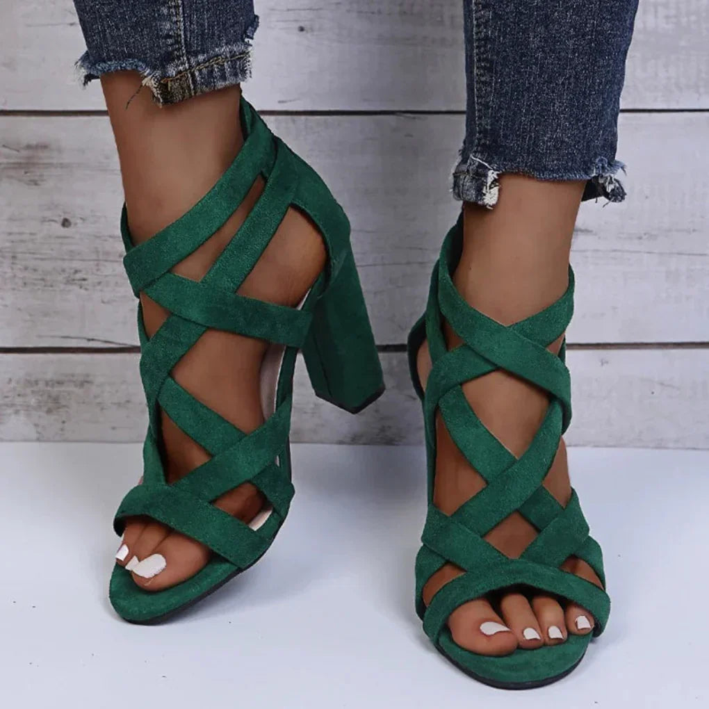 Stylish women's high heels. Elegant fashion sandals for various occasions, comfortable and dressy footwear.