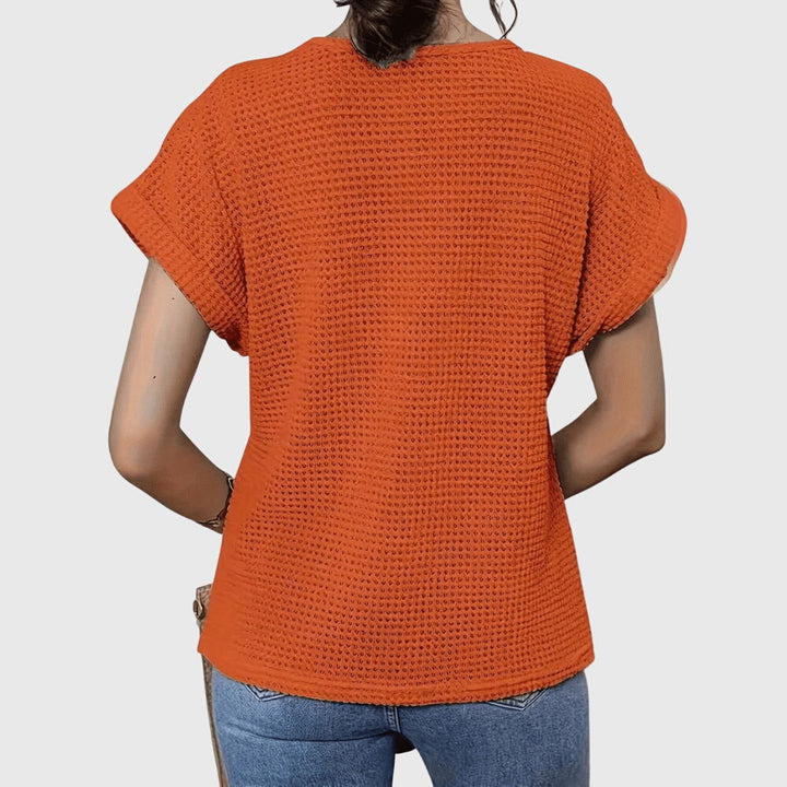 Elegant women's Ibiza style lace blouse, a comfortable and breathable summer top.
