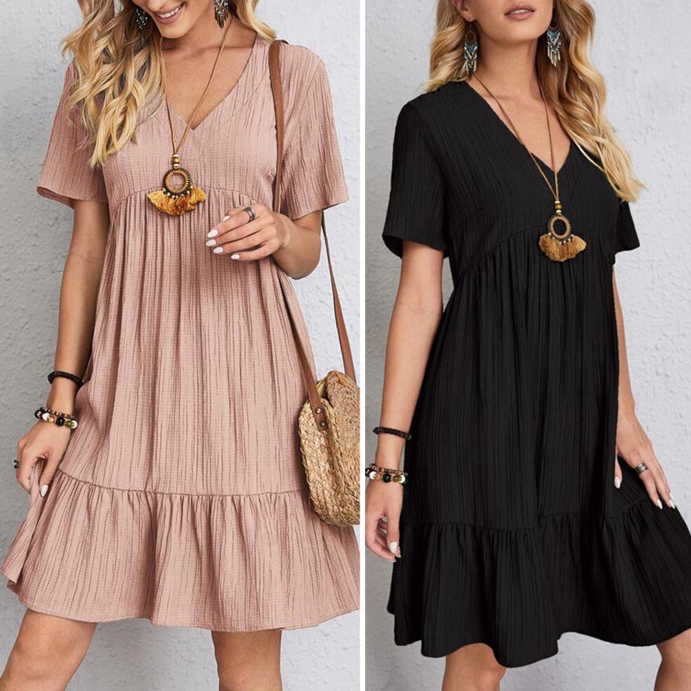 Women's elegant evening midi dress. Flattering fit and comfortable belly coverage for a chic, confident look.