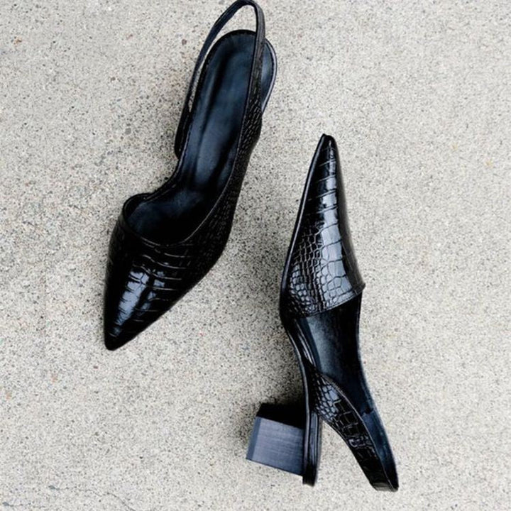 Stylish women's orthopedic dress heels. Comfortable loafer design for elegant, supportive all-day wear.