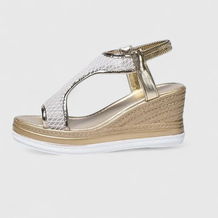 Pain-relieving women's orthopedic sandals, offering arch support and foot stability for active lifestyles.