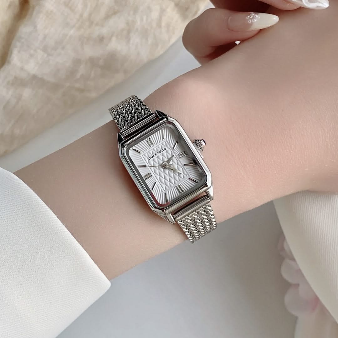 Elegant women's wristwatch, petite with adjustable strap, timeless fashion accessory, gift.