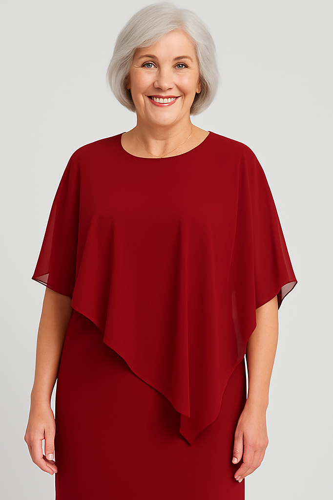Chic women's formal midi dress with elegant pleats & a flattering silhouette. Ideal for parties & events.