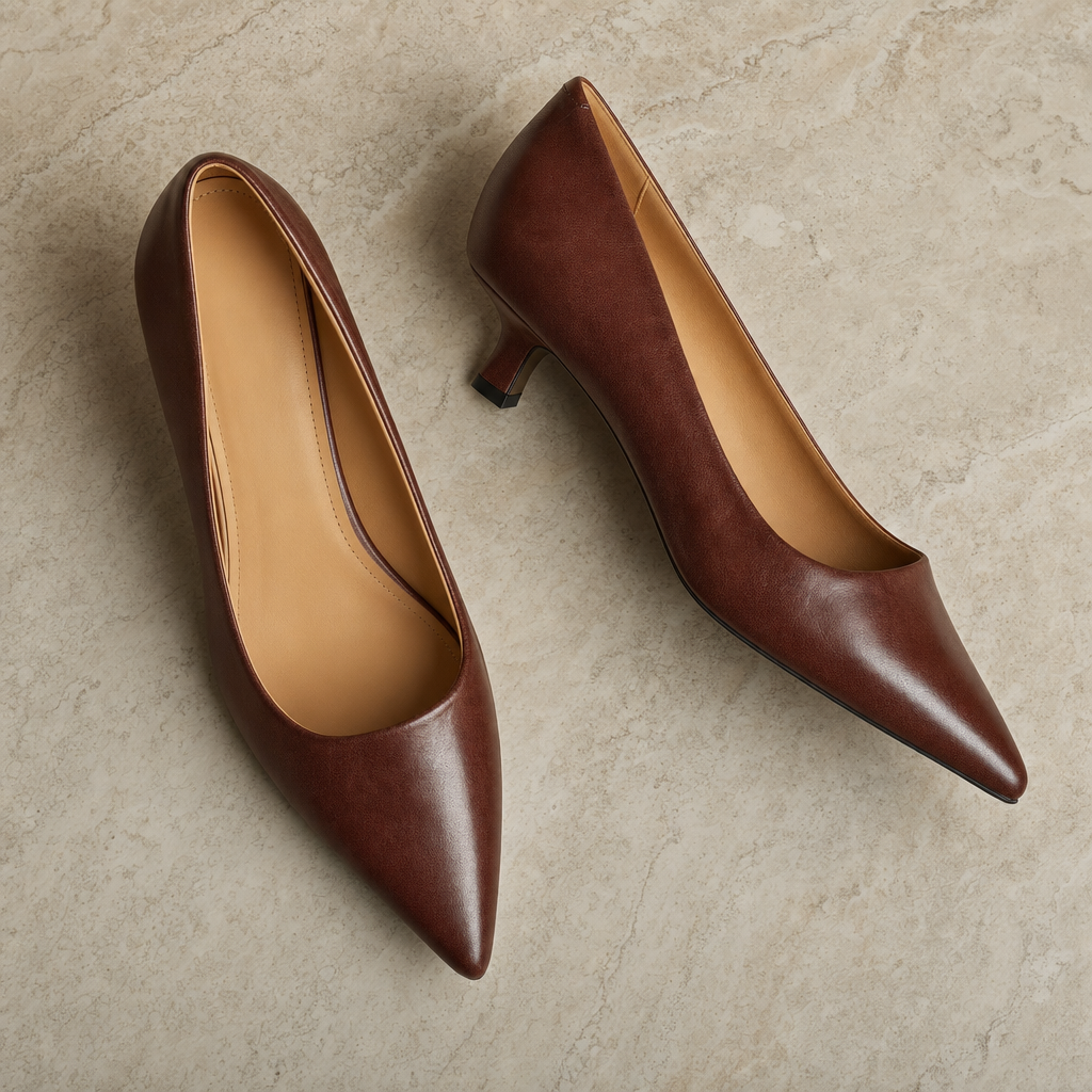 Comfortable women's dress pumps with an elegant pointed toe and thin heel, ideal for long wear.