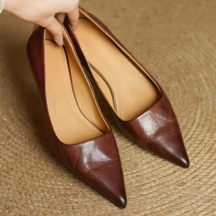 Versatile women's high heel pumps; elegant pointed toe & thin heel for office, party or formal occasions.