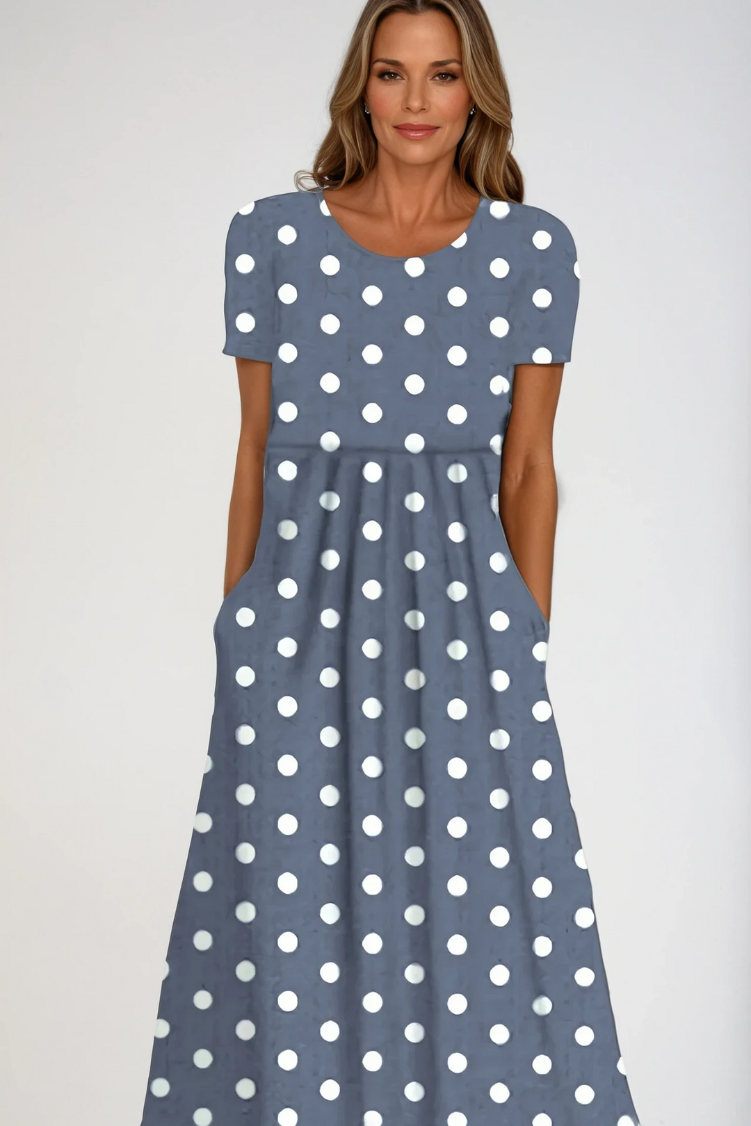 Women's elegant printed maxi dress, ideal for occasion wear. Comfortable long formal evening gown style.