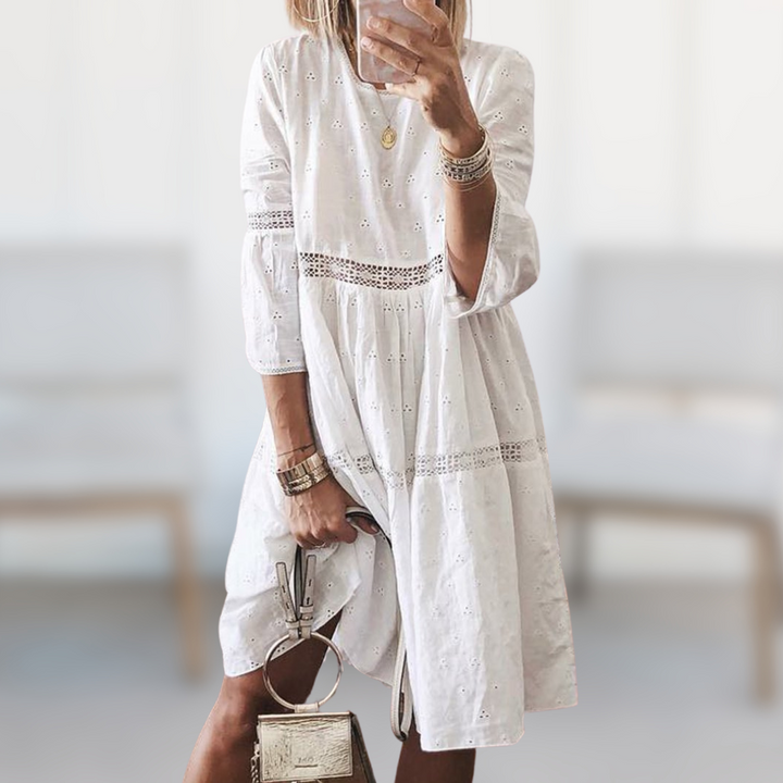Versatile yellow women's elegant summer dress, a comfortable flowy sundress perfect for casual or vacation wear.