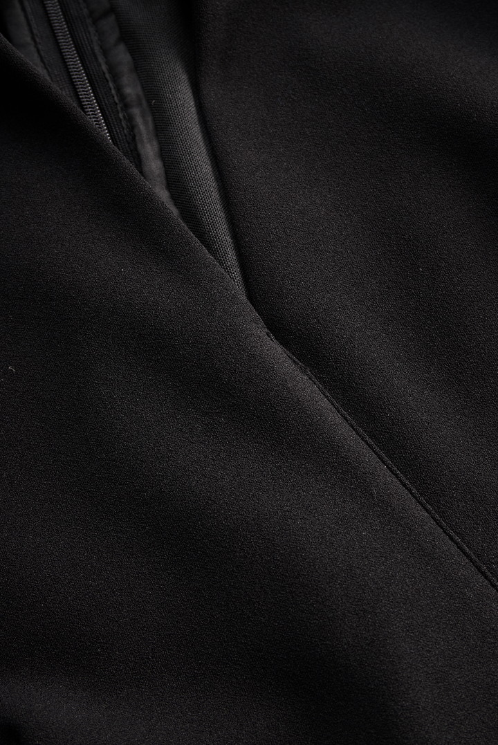 Classic women's midi dress: elegant sheath, belted waist, and a unique mandarin collar detail.