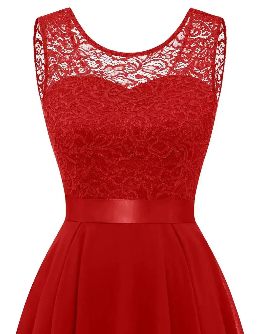 Fashionable women's party dress. Elegant sleeveless asymmetrical high-low design in a formal style.