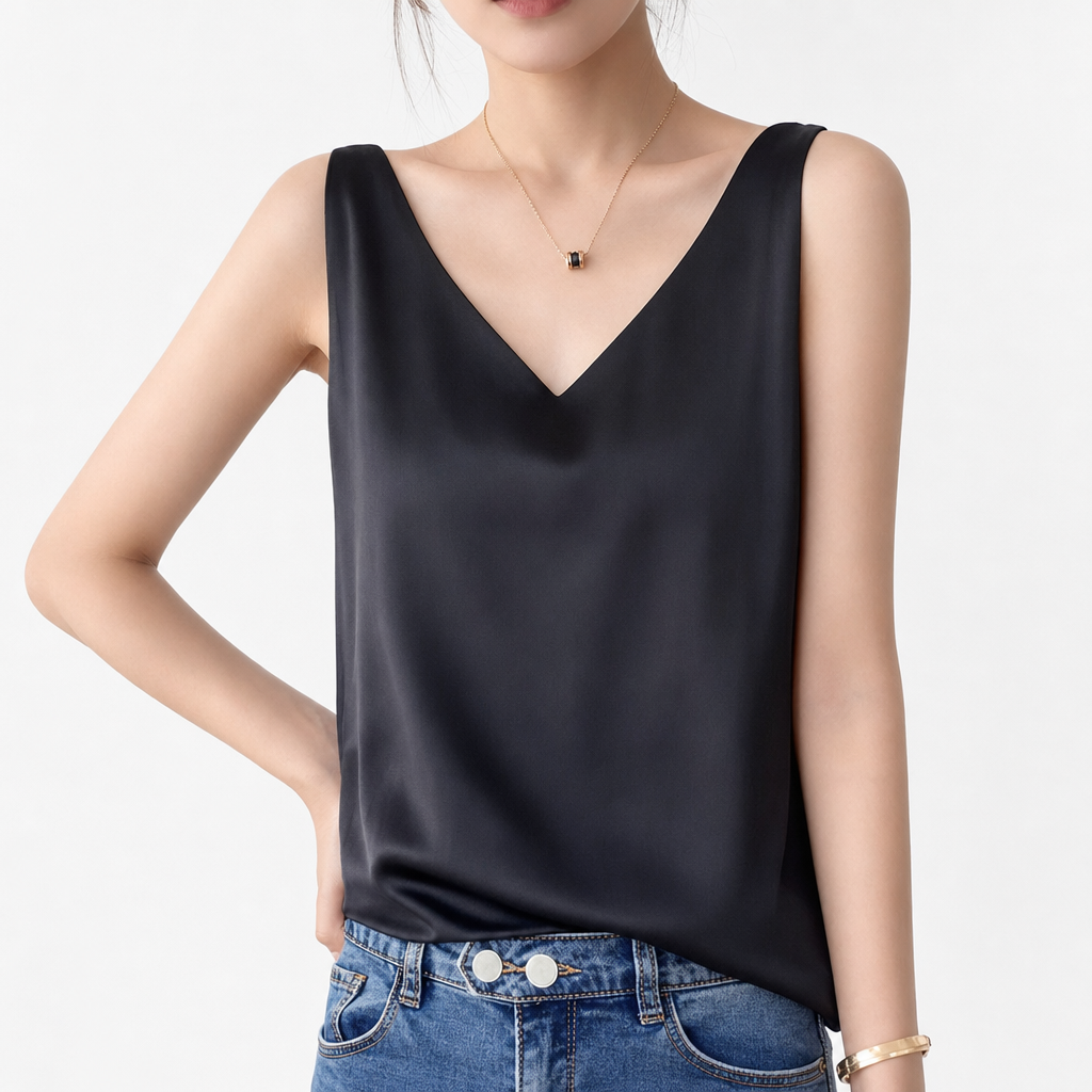 Versatile women's sleeveless top for summer, great for beach or city fashion.