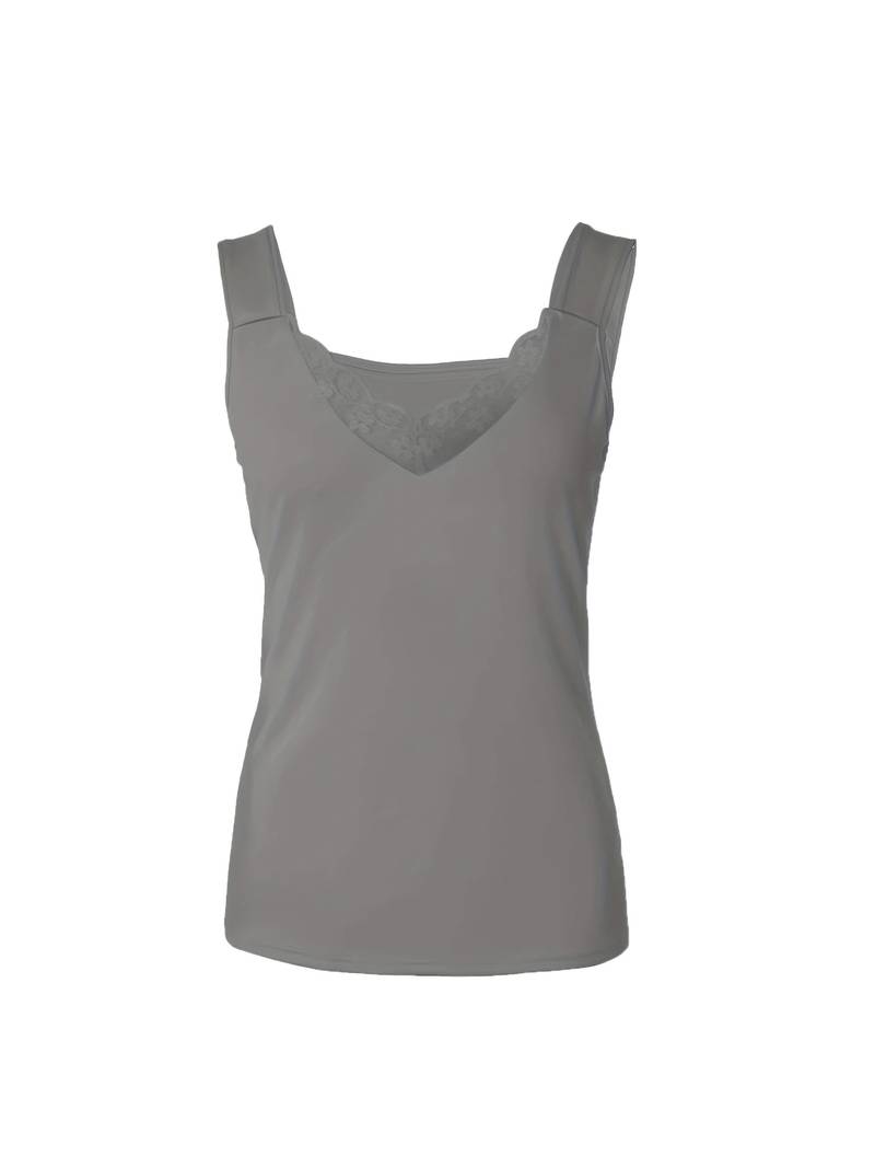 Stylish women's lace tank top, a sleeveless fitted design for elegant or casual summer occasions.