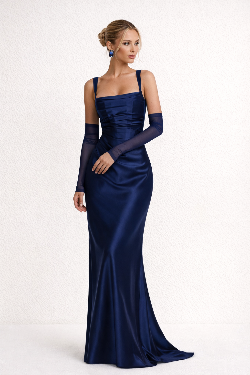 Women's elegant formal sleeveless maxi dress. Flattering slim fit design, ideal for special occasions & evening wear. Long.