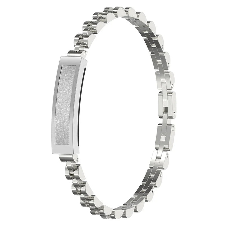 Sophisticated women's smart fitness tracker, activity monitor & health wearable with elegant design.