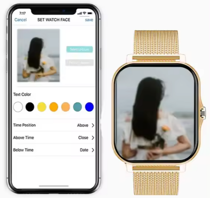 New elegant smartwatch for women in a gift box. Perfect tech accessory & health monitor, a thoughtful gift for her.