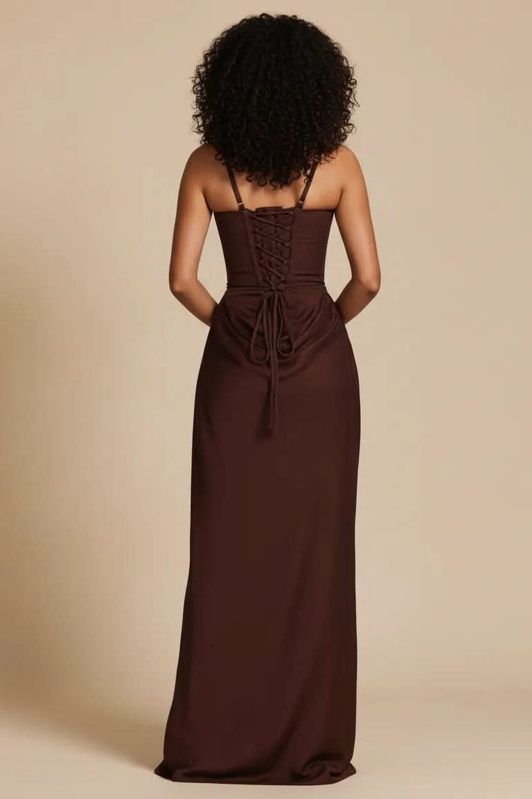 Women's sophisticated midi dress, a tailored formal piece for elegant events, parties & special occasions.