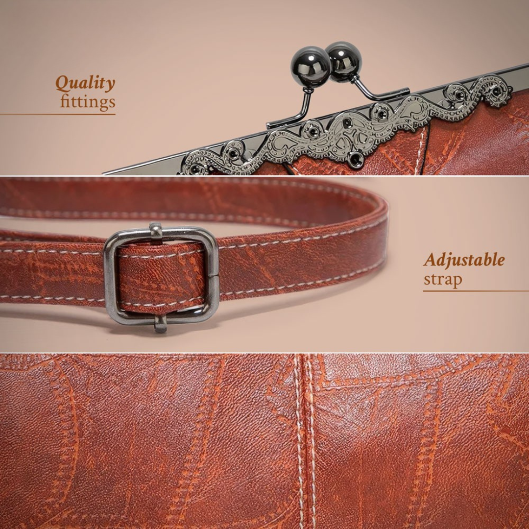 Premium vintage leather women's shoulder bag. Elegant design and durable, a timeless fashion accessory.