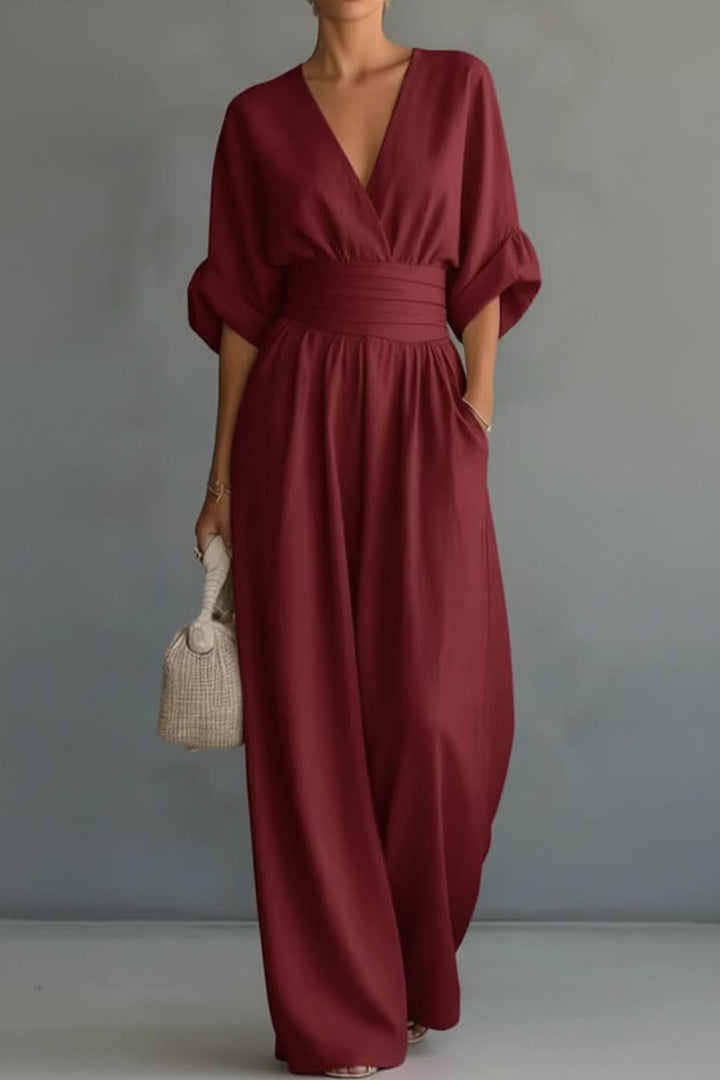 Timeless women's vintage jumpsuit. Effortless retro one-piece, offering elegant fashion for casual & evening wear.