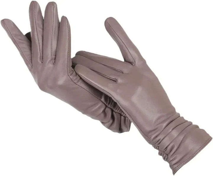 Luxurious women's warm winter gloves, ensuring elegant protection and style in cold weather.