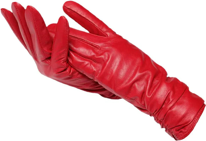 Stylish women's winter gloves, providing elegant warmth and comfort for cold weather.