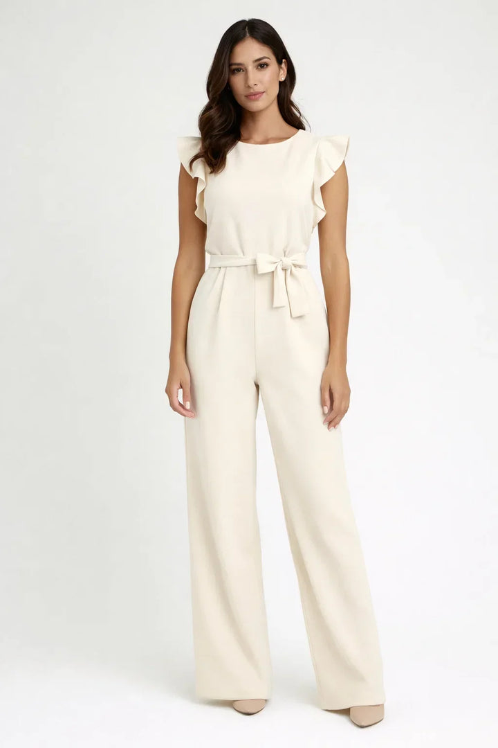 Elegant women's wide leg jumpsuit, a chic and versatile outfit for evening wear.