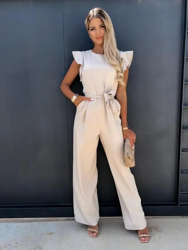 Versatile women's wide leg jumpsuit, an elegant choice for evening and occasion wear.