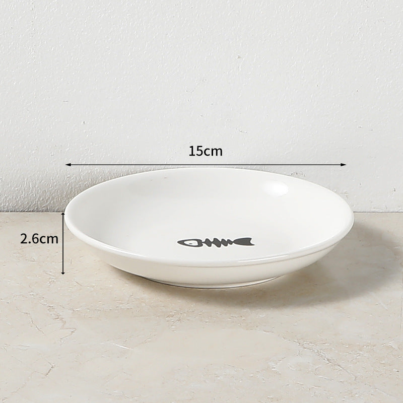 Healthy feeding solution: anti-slip elevated ceramic cat bowls for food and water