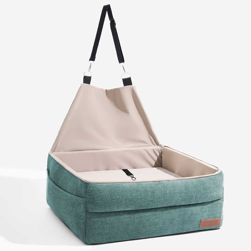 Elevated dog car bed, perfect for pet travel safety, easy to install in any vehicle