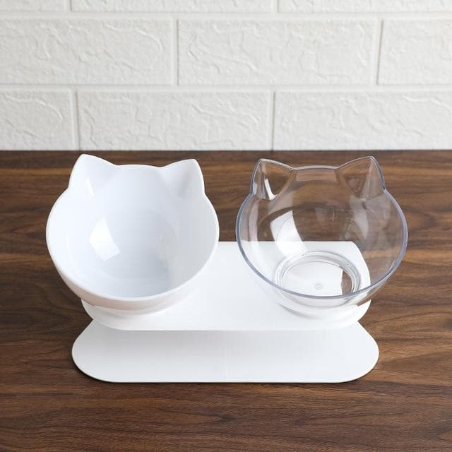 Elevated cat water bowl, matching the anti-vomiting food feeder design