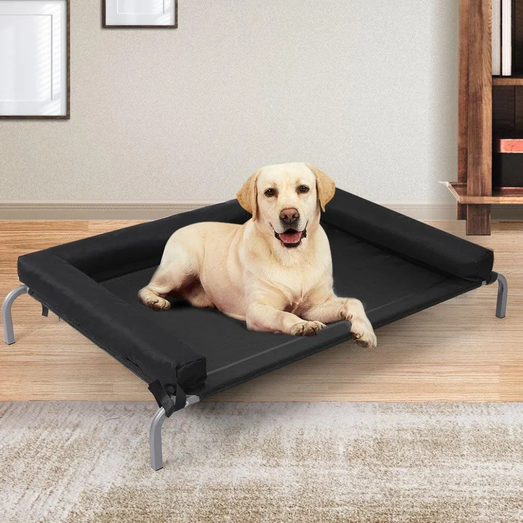 New4 elevated cooling dog bed, durable and easy to clean pet hammock