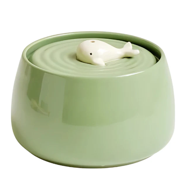 Stylish pet food and water bowls integrated into a durable wooden stand, promoting comfortable pet dining.