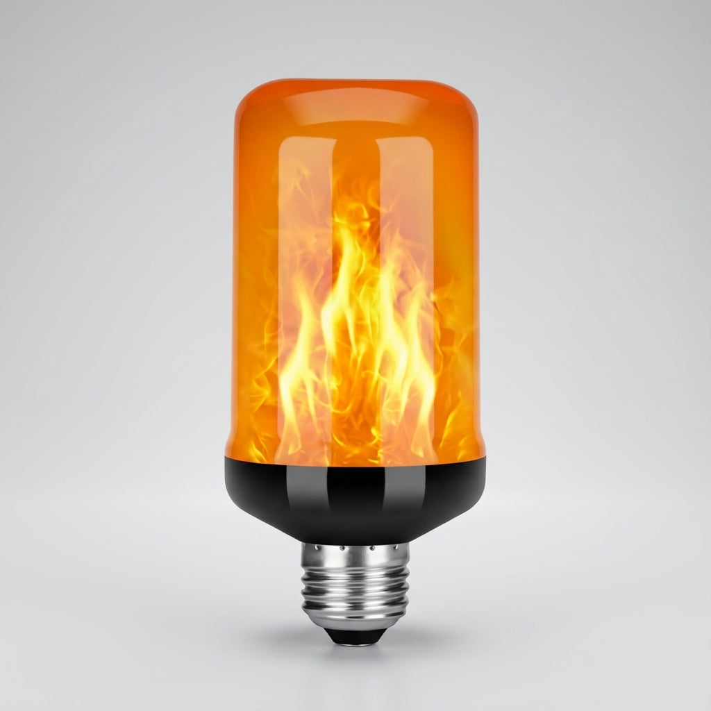 Emberelle Multi-Mode LED Flame Bulb for captivating, safe ambient lighting. Enhance your home decor instantly.