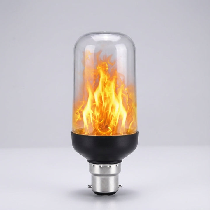 Warm Emberelle flickering flame LED bulb. Creates a cozy, safe atmosphere & unique decorative lighting effect.