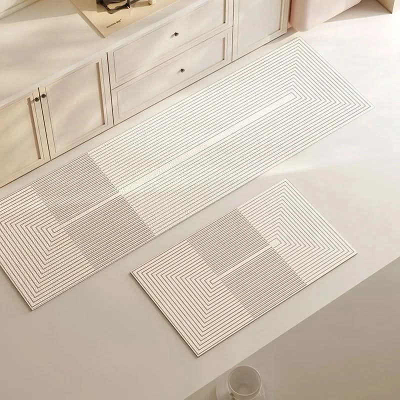 Comfortable, durable anti-fatigue kitchen floor mat. Easy-clean surface for busy home kitchens.