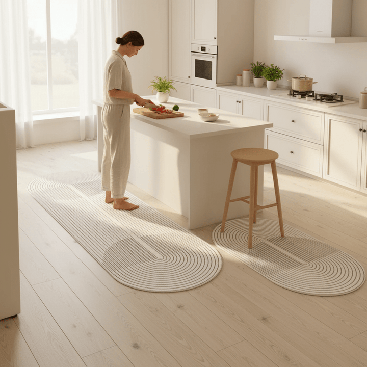 Versatile & durable anti-fatigue comfort mat for women's & men's kitchens. Built for daily use.