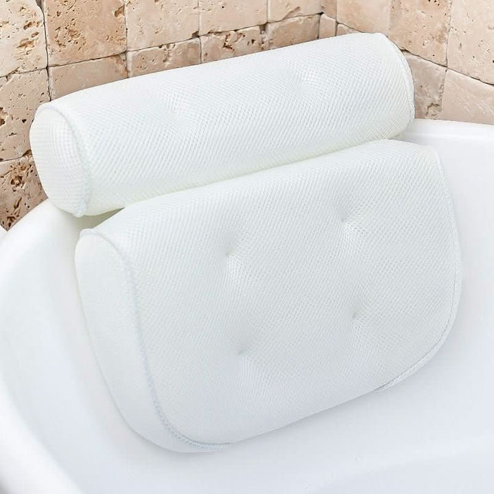Premium ergonomic bath accessory: a spa comfort pillow designed for superior head and neck support and stress relief.