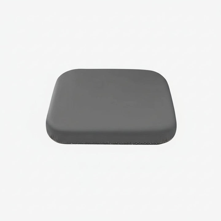 Lumbar support seat cushion for office ergonomics, providing back pain relief and comfort for long hours.