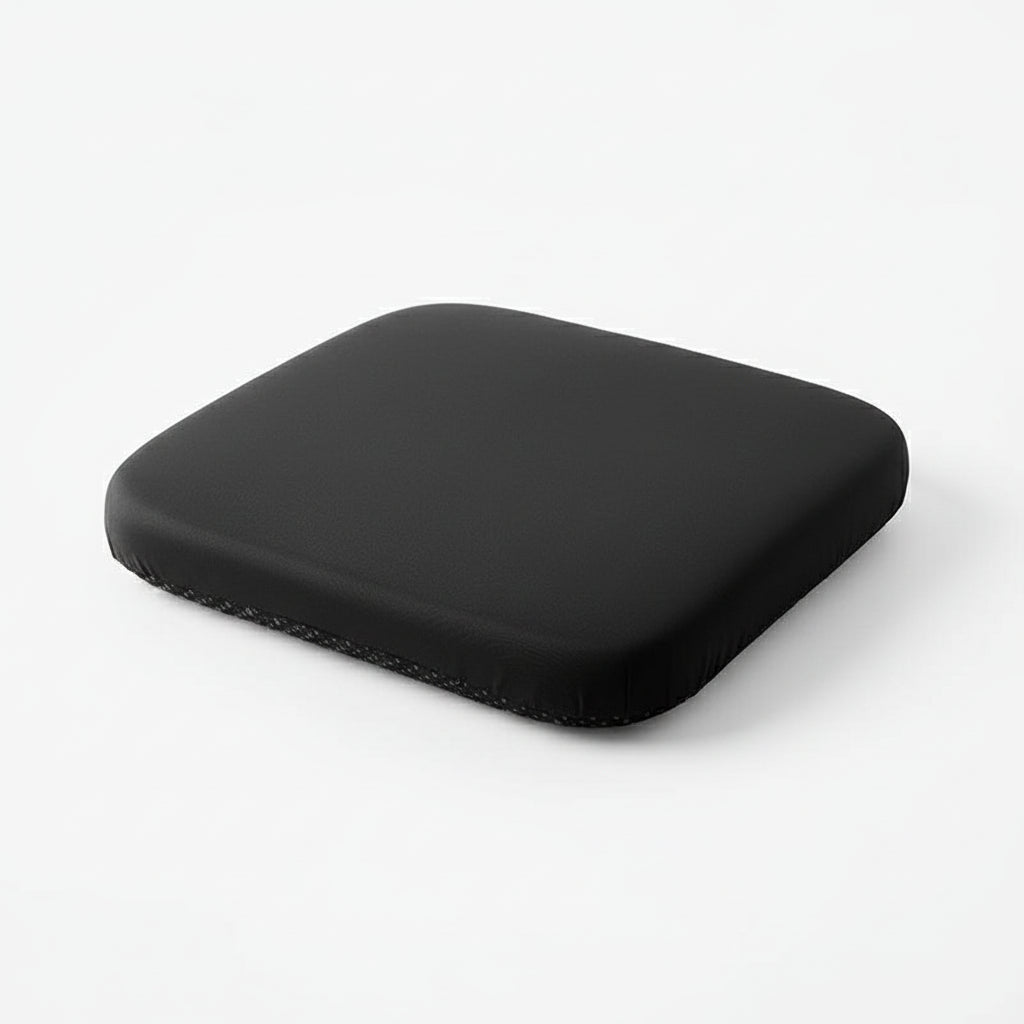 Therapeutic memory foam seat cushion for sciatica & coccyx pain, offering superior back support.