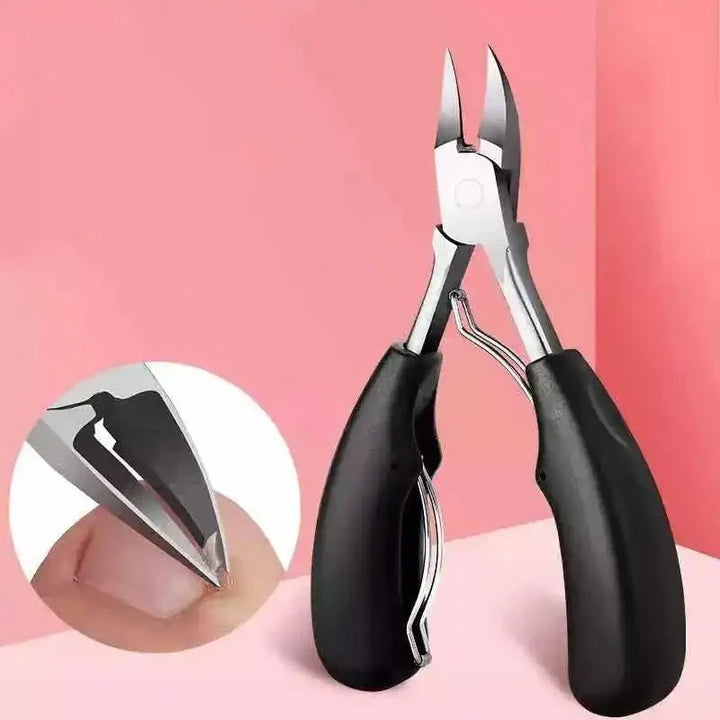 Comfortable ergonomic toenail clippers for managing thick & ingrown nails. Essential foot care.