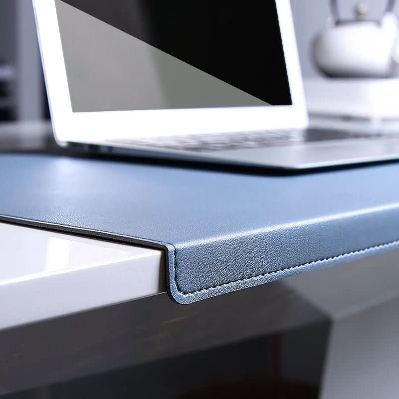 Unisex ergonomic desk mat with wrist rest, improves comfort & productivity for computer setup.