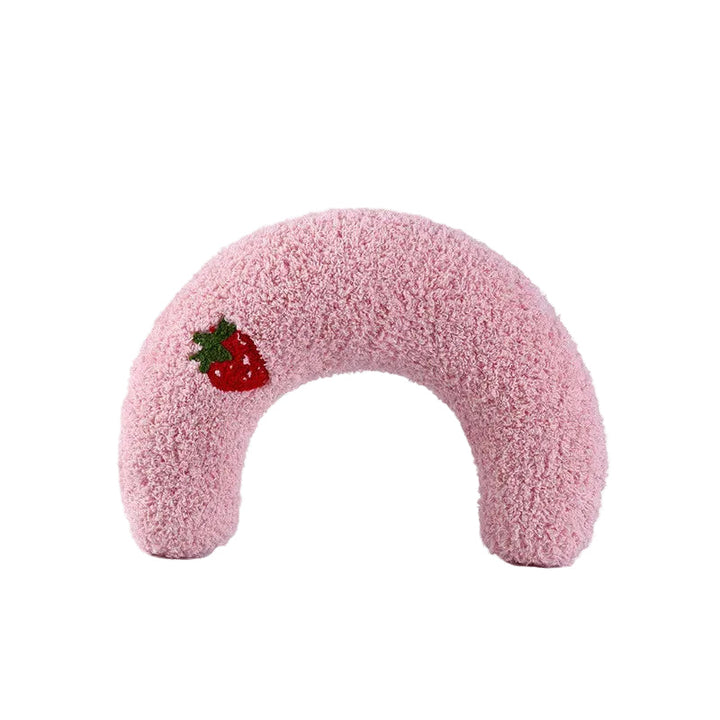 U-shaped pet pillow, a calming cushion for small to medium dogs and cats, promotes restful sleep