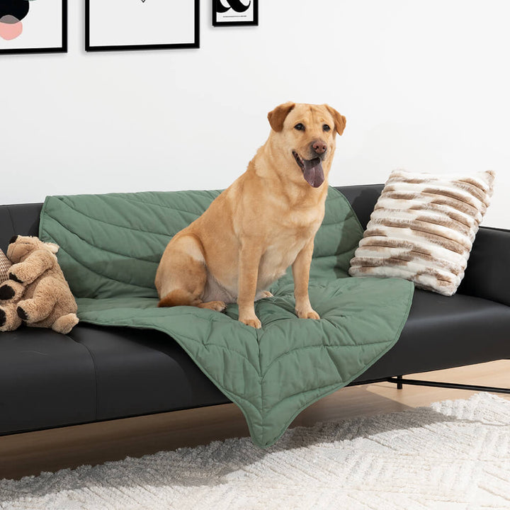 Unisex leaf shape dog blanket, extra large pet bed, comfortable and soft mat for any home decor.