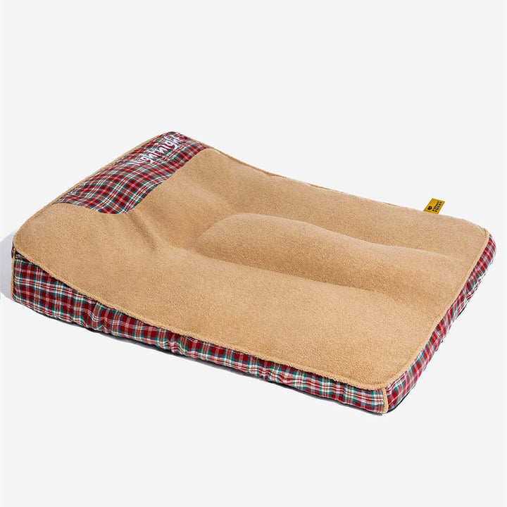 Large dog pet bed, rectangular and fluffy, with orthopedic features, simple to wash
