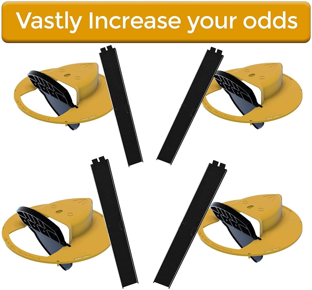 Humane rat & mouse trap: multi-catch bucket lid design. Pet-safe, no-poison pest control for any environment.