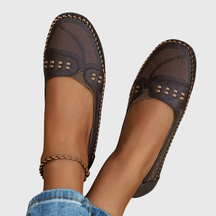 Lightweight women's slip-on shoes, orthopedic for foot pain relief & easy all-day wear.