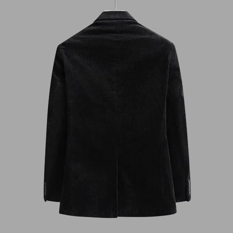 Elegant men's tailored blazer, perfect autumn/winter outerwear for business or smart casual events.