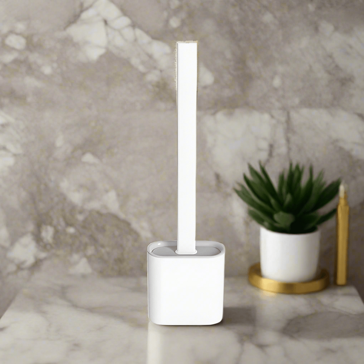 Odor-free flexible silicone toilet brush ensures deep cleaning & superior hygiene for your bathroom. Home accessory.