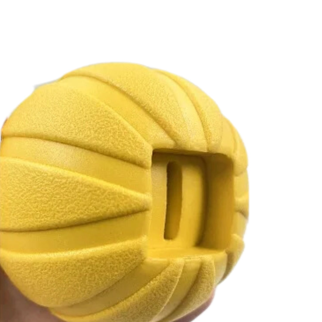 Durable unisex floating foam dog toy with integrated rope for easy throwing and retrieval