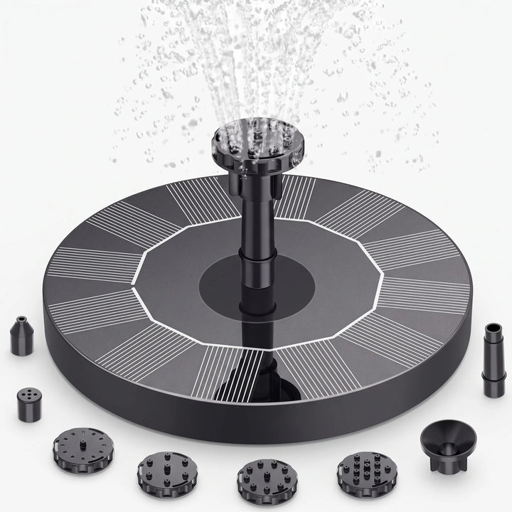 Enhance outdoor living with this floating solar fountain, a charming garden decor & pond accessory.